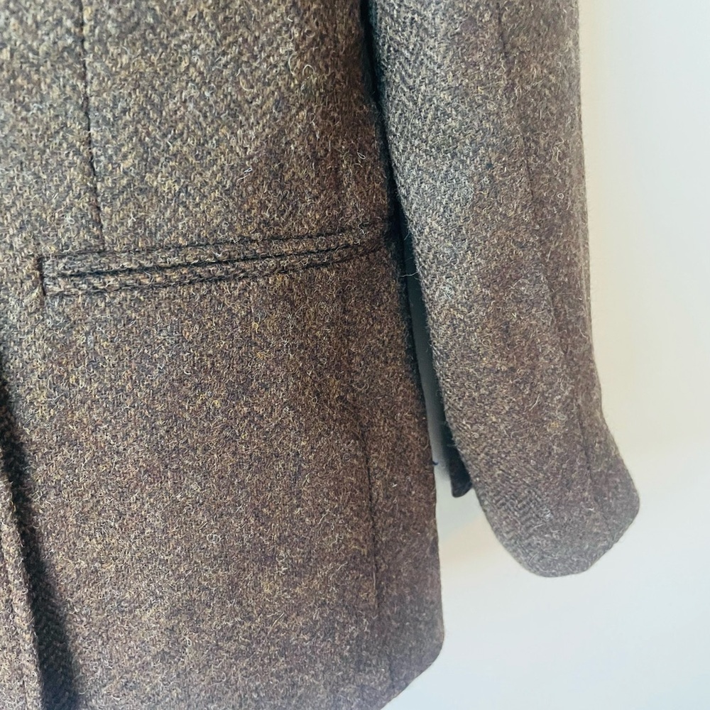 J. Crew Bristol Blazer Chocolate Herringbone NWT - Picture 8 of 12